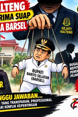 Kejati Kalteng di Duga Menerima Suap, Bupati Boneka BARSEL
